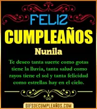 GIF Frases de Cumpleaños Nunila